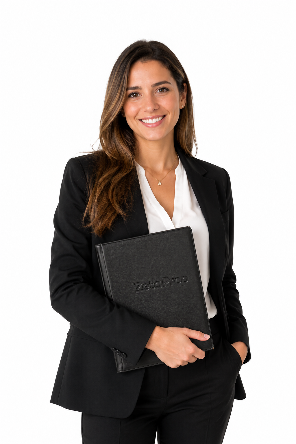 Agente inmobiliaria gestionando su cartera con Zeta Prop